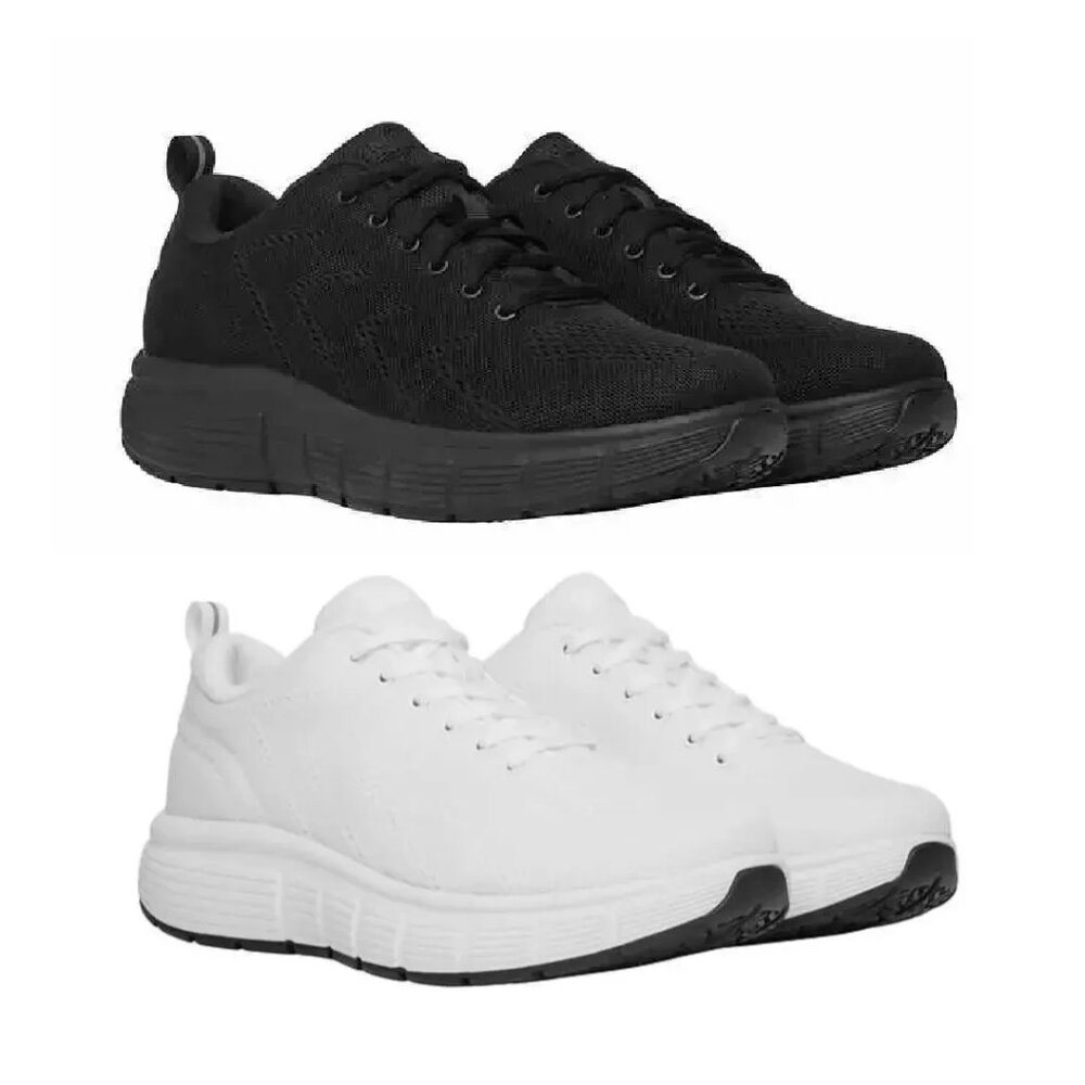 NWT Kirkland Signature Men's Comfort Walker White Black Sizes 8-14 $80 2SH004